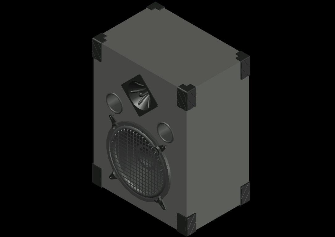 3D 2-way speaker