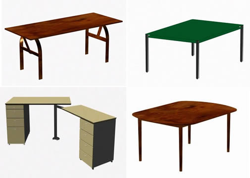 3d Tables - Desks