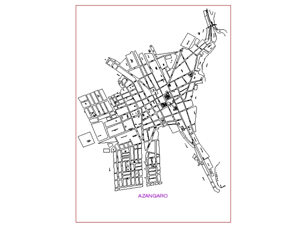 Plano urbano de Azángaro