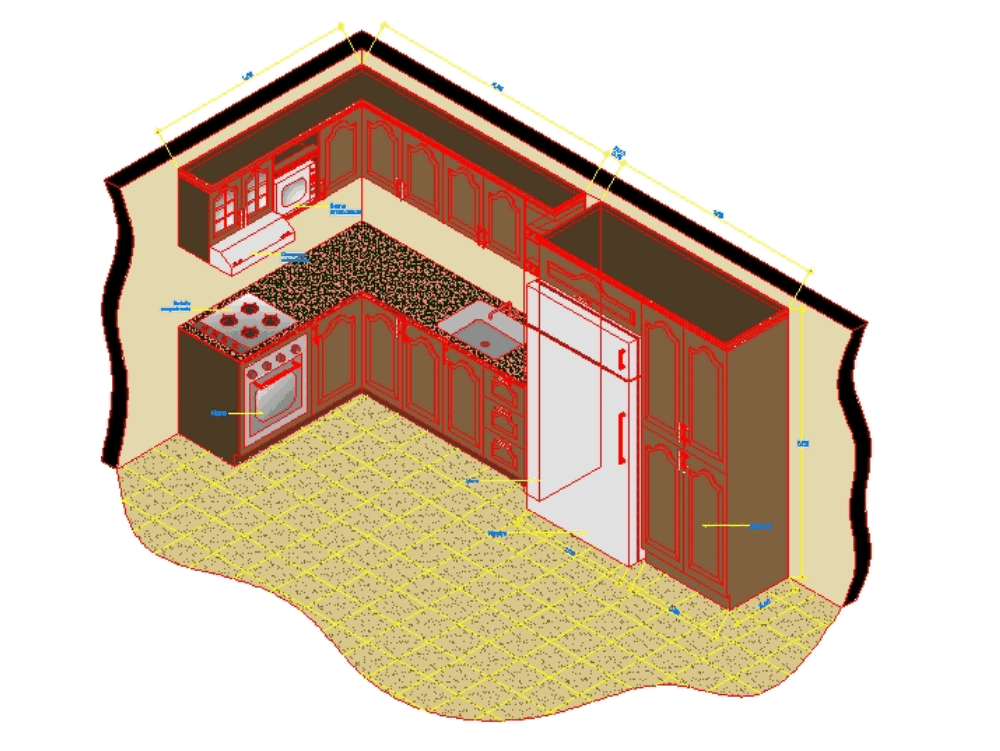 Isometric Kitchen Appliance