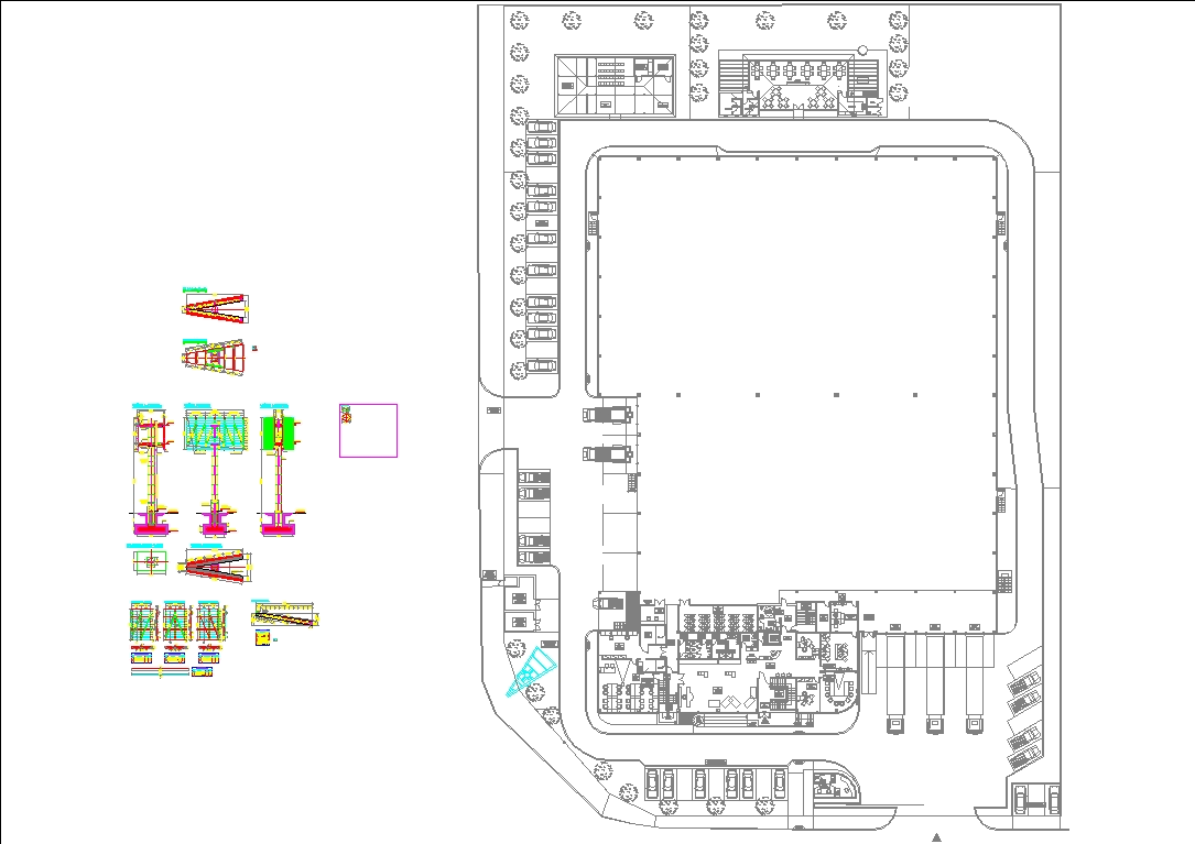 Poster advertising project in AutoCAD CAD 1.15 MB 