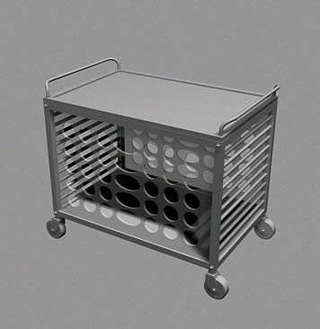 3d Supermarket trolley