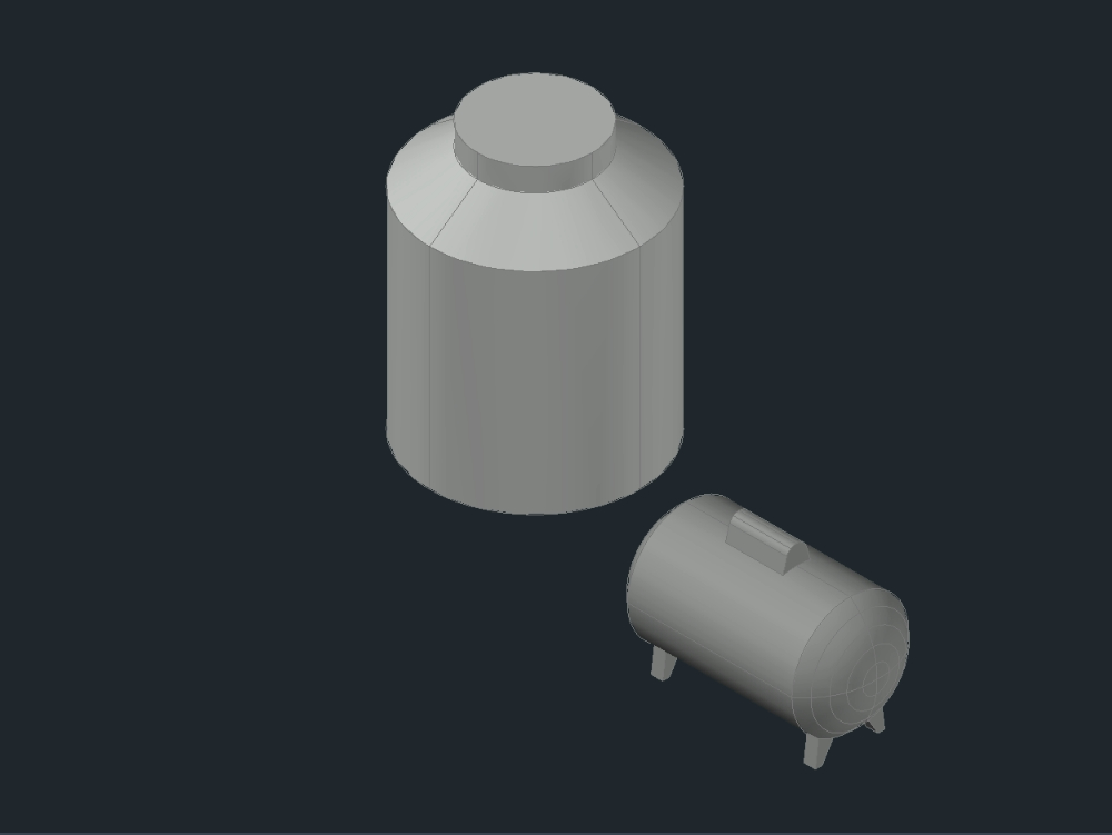Tanque gas - tinaco agua en AutoCAD | Descargar CAD gratis ( KB) |  Bibliocad