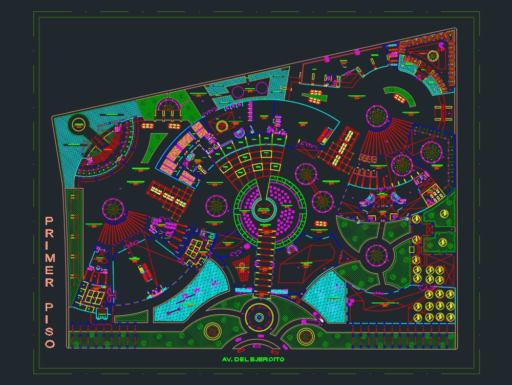 Centro Comercial En Autocad Descargar Cad 1 71 Mb Bibliocad