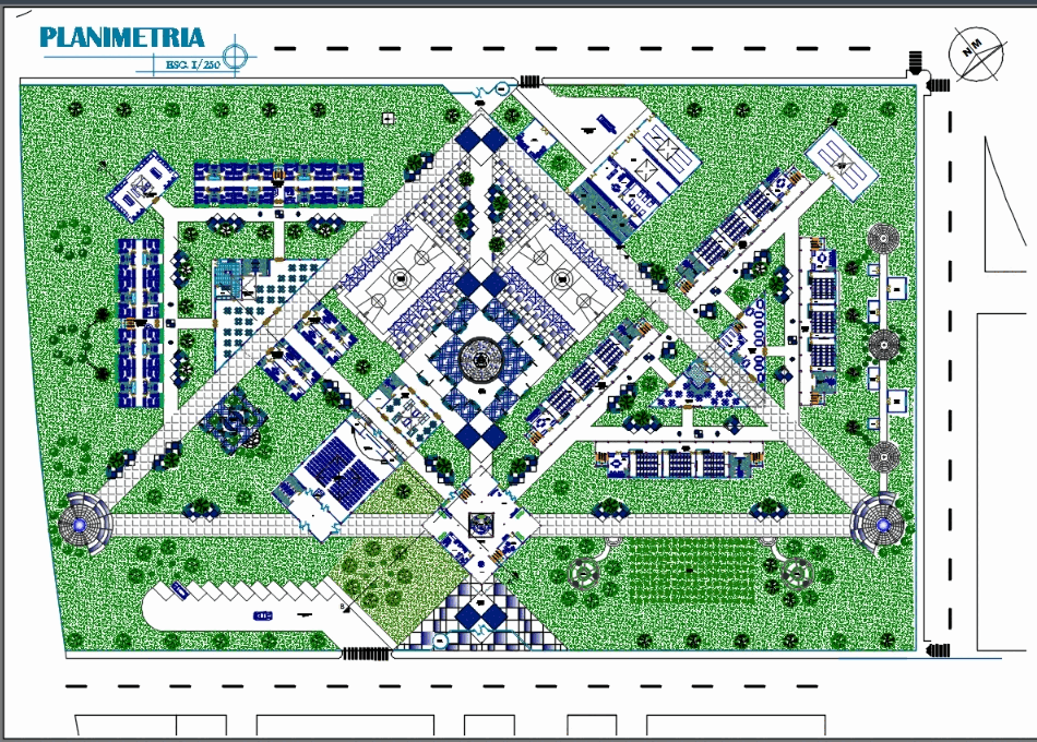 Agricultural institute top view