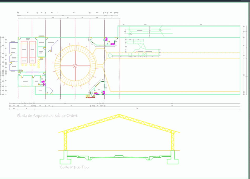 Milking room in AutoCAD CAD download (119.97 KB) Bibliocad