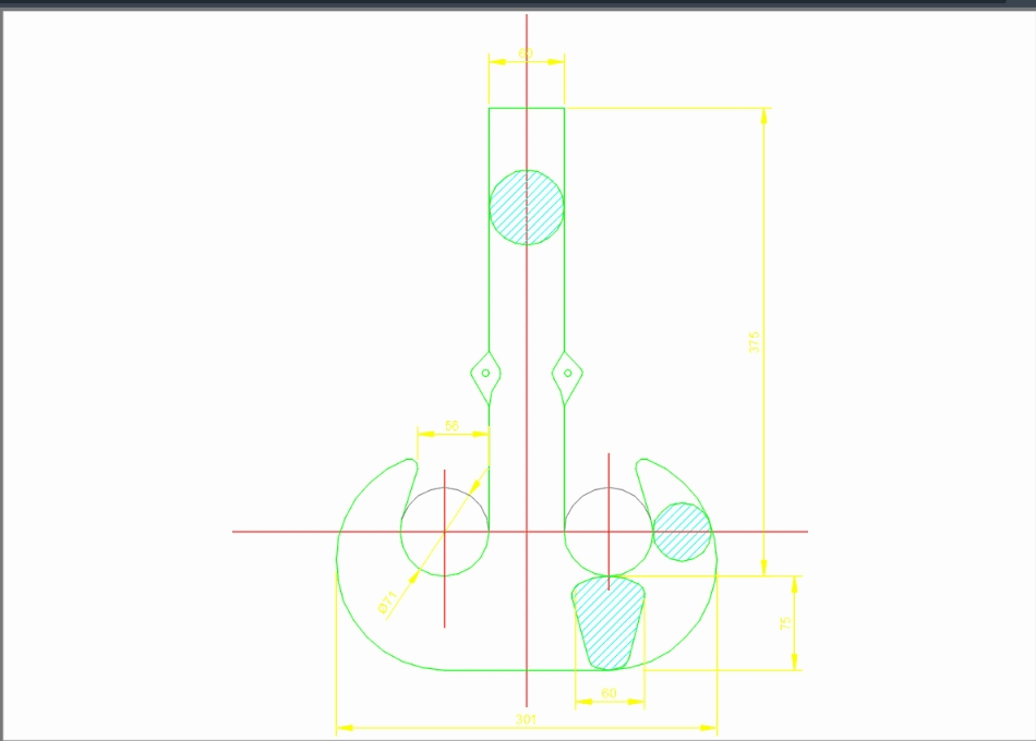 Hook - view in AutoCAD | Download CAD free (84.41 KB) | Bibliocad