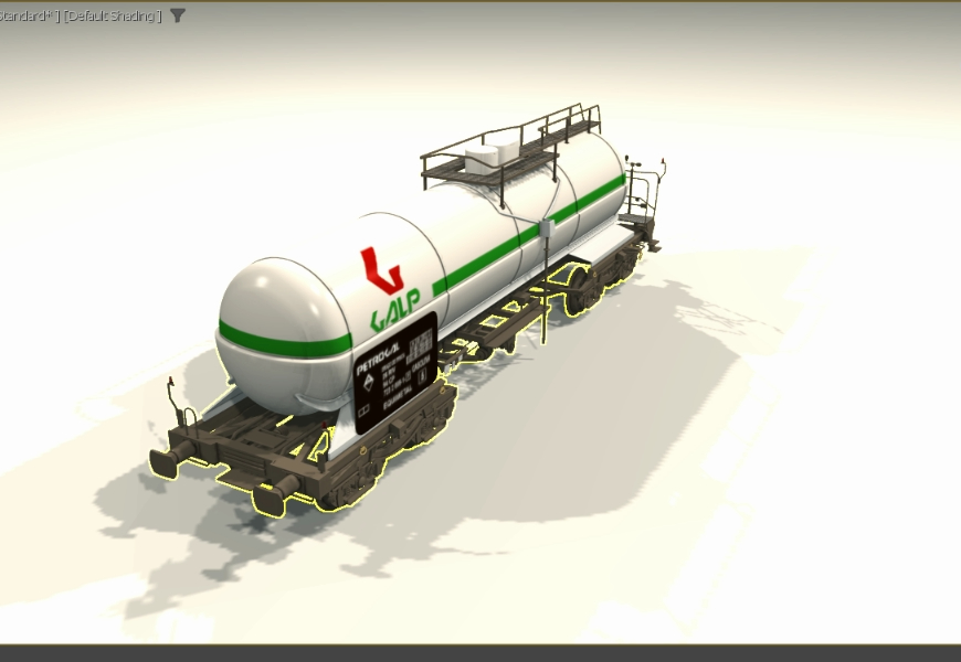 Train de wagon 3D