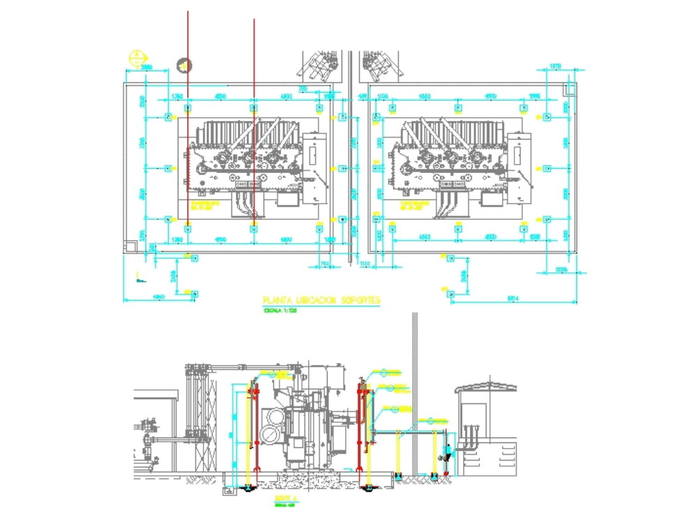 Electrical transformer - fire protection (1.53 MB) | Bibliocad hvac electrical drawing 