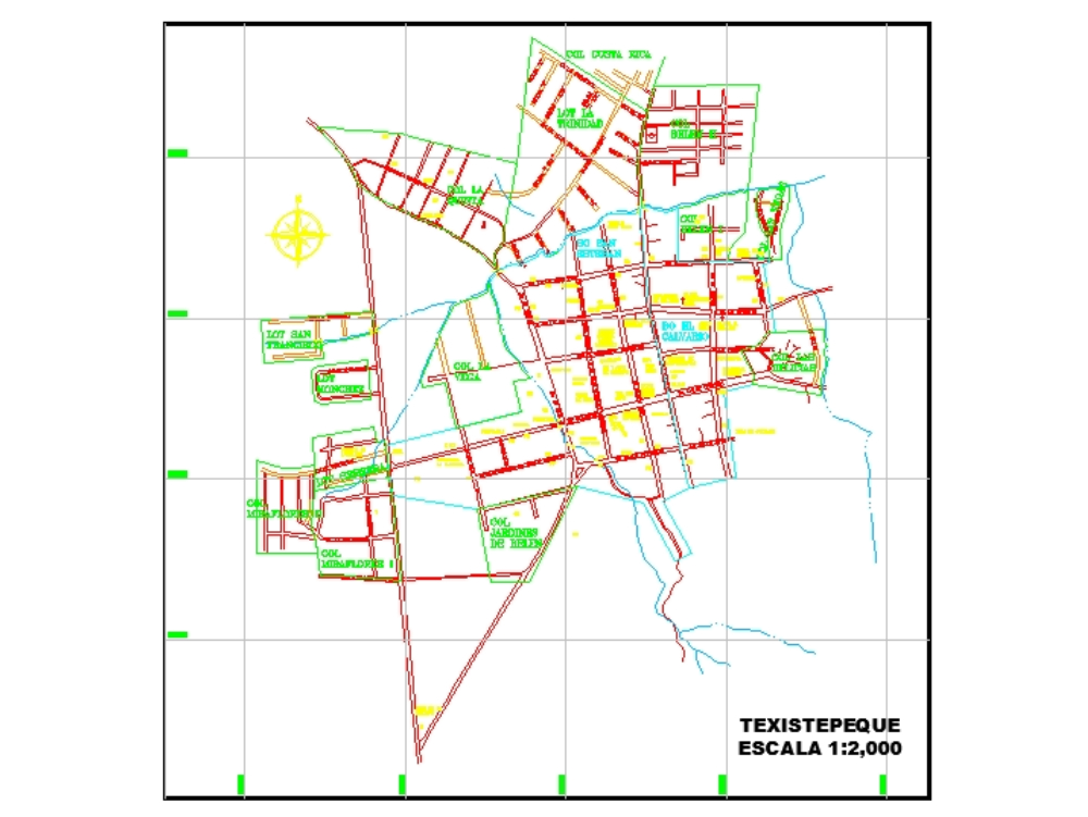 Stadtplan von texistepeque