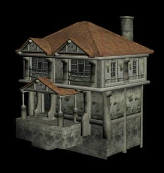 Medieval house in 3d
