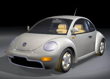 VW Beetle - voiture en 3D
