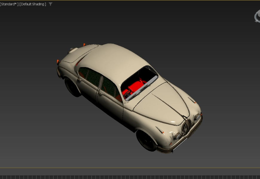 Voiture Jaguar Classic - en 3D