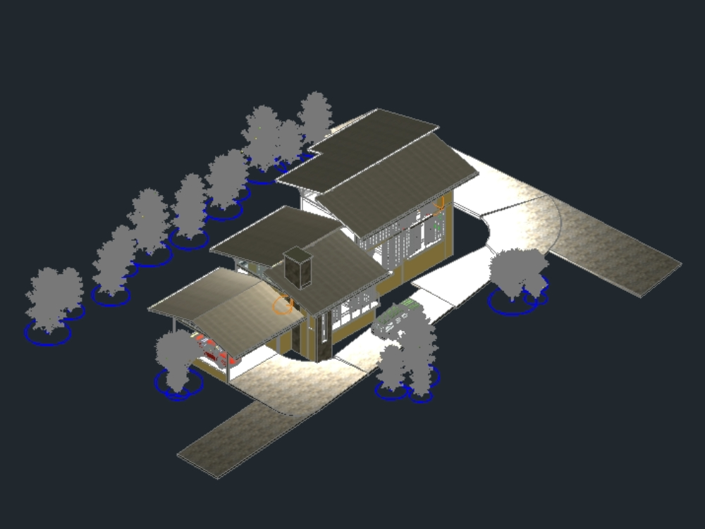 maison unifamiliale 3D