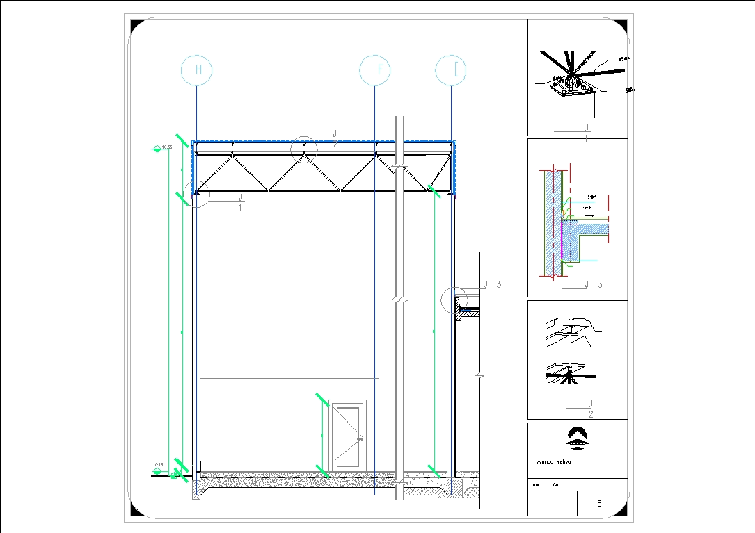Gym section constructive dans AutoCAD CAD (329.67 KB) Bibliocad
