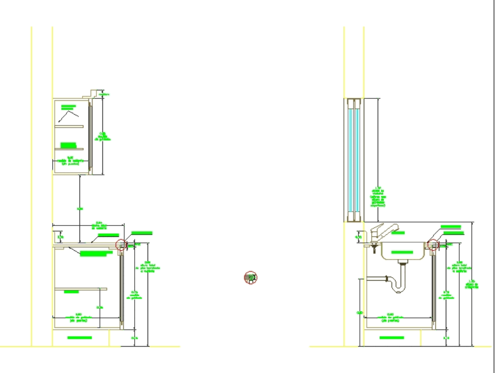  Detail kitchen cabinets in AutoCAD CAD download 62 07 