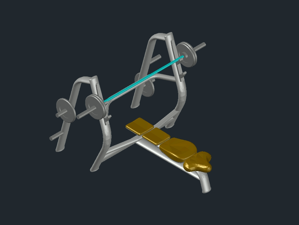 banc de musculation 3D