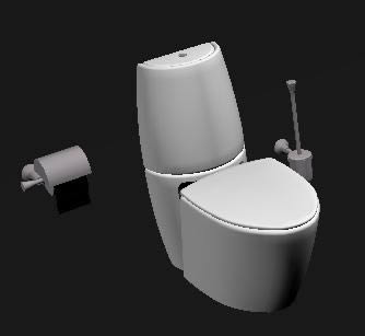 Toilet in 3d