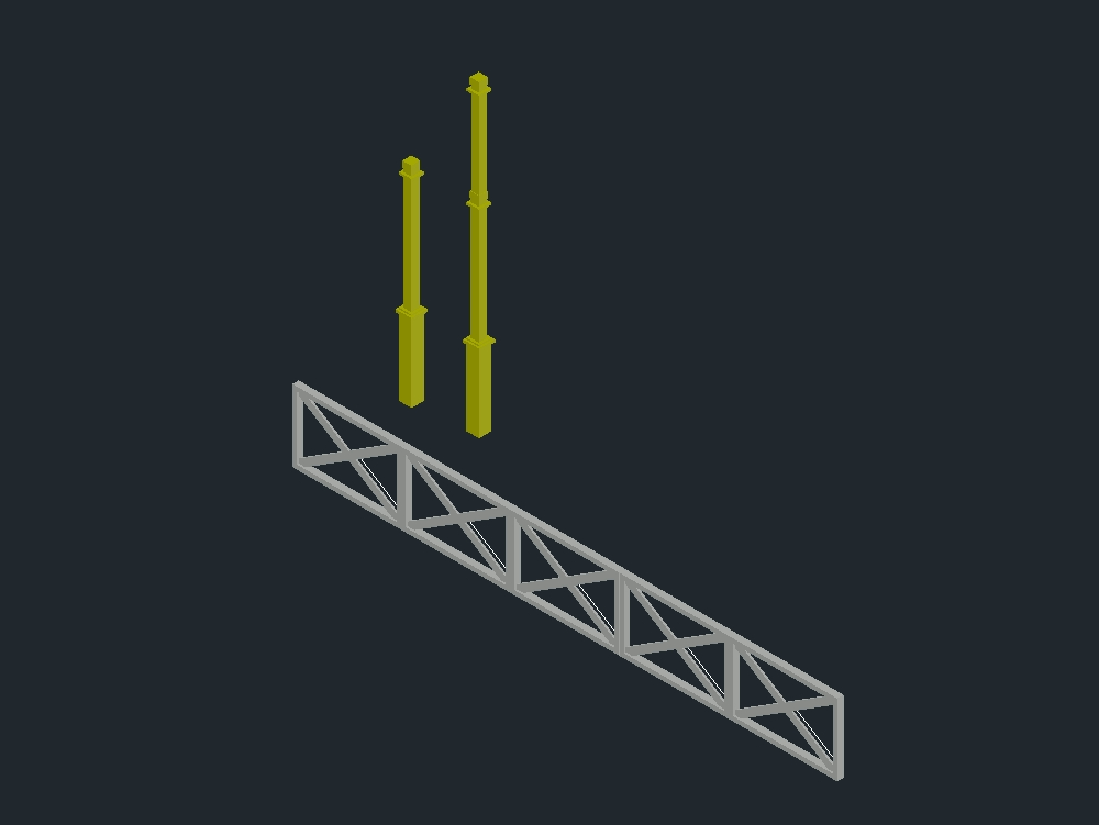 Rail - Columns 3D