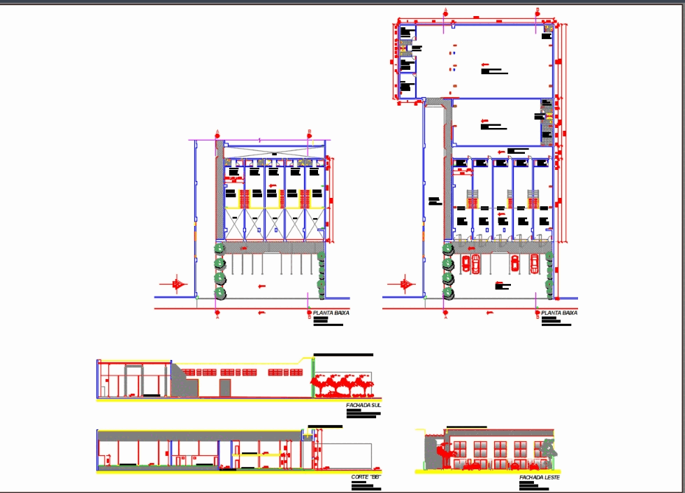 Centro Comercial Em Autocad Baixar Cad 1 43 Mb Bibliocad