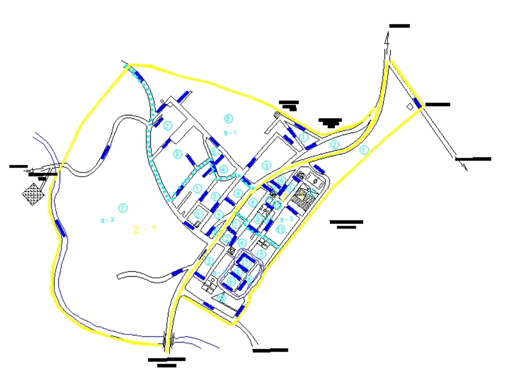 Mapa urbano do cantão cerecita - guayas.