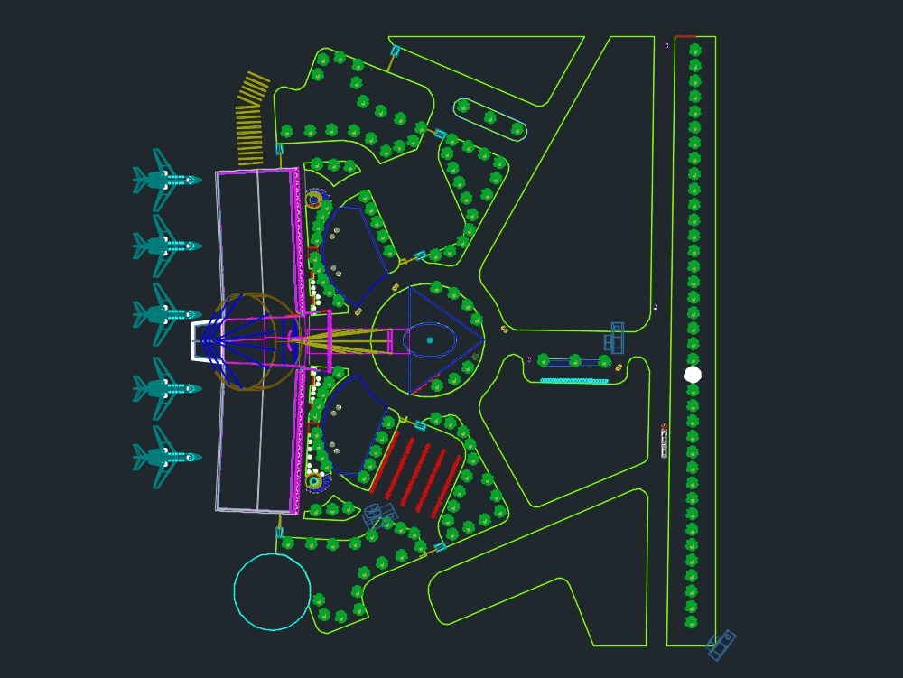 Airport design studymlv in AutoCAD CAD (9.52 MB) Bibliocad