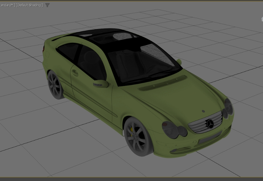 Mercedes Coupe in 3d