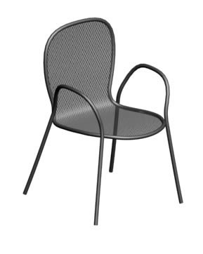 Chaise en aluminium 3d