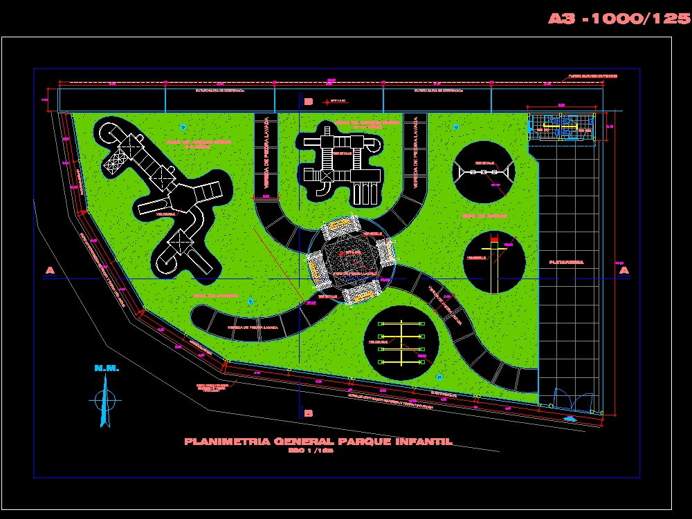 Parque Infantil Sama En Autocad Descargar Cad Gratis 12641 Kb Bibliocad 6140