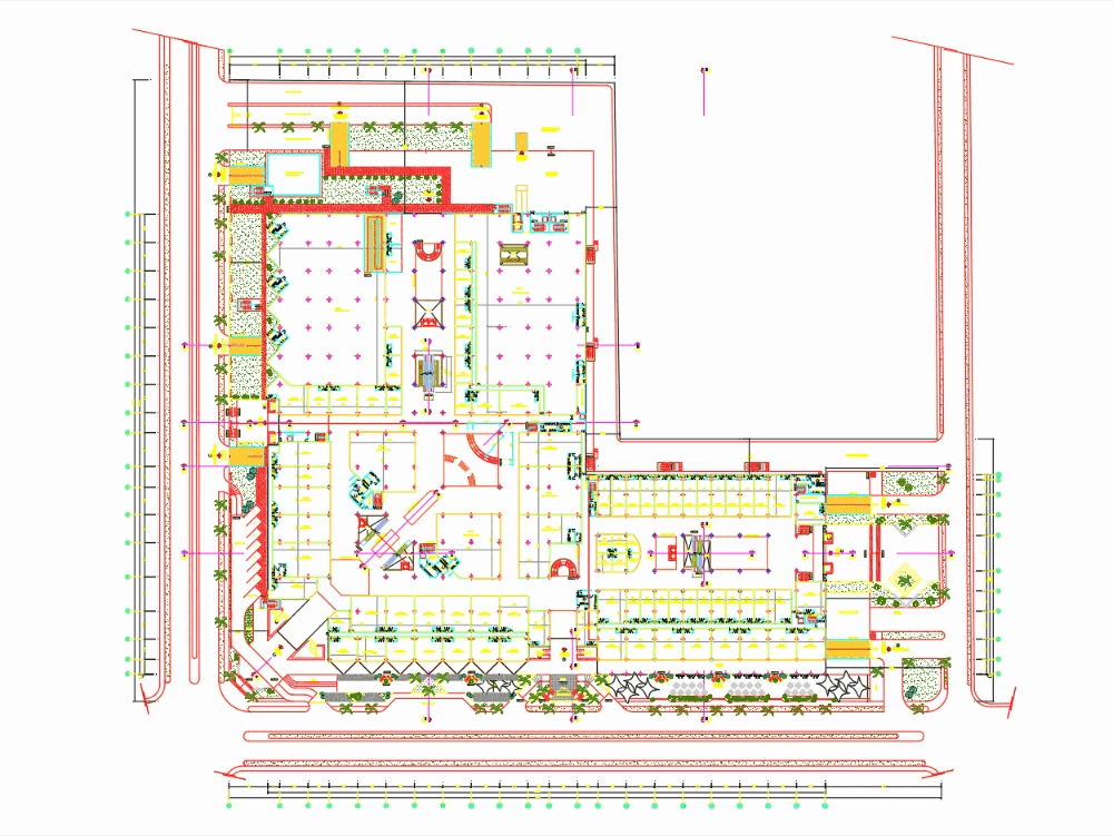 Centro Comercial En Autocad Descargar Cad 8 83 Mb Bibliocad