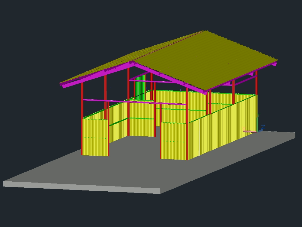 Warehouse with 3d coverage