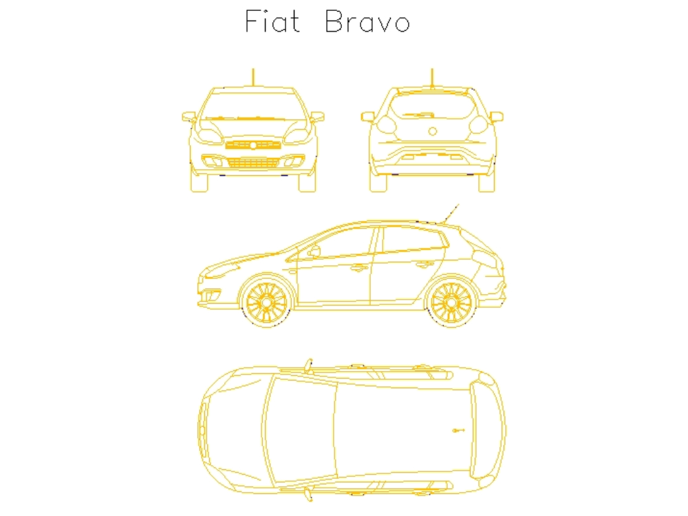 Automóvil Fiat Bravo.
