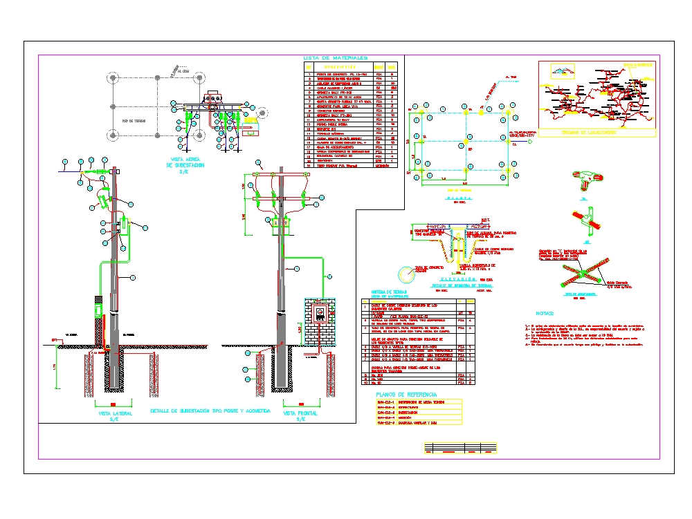 Sub-station in AutoCAD | CAD download (1.1 MB) | Bibliocad