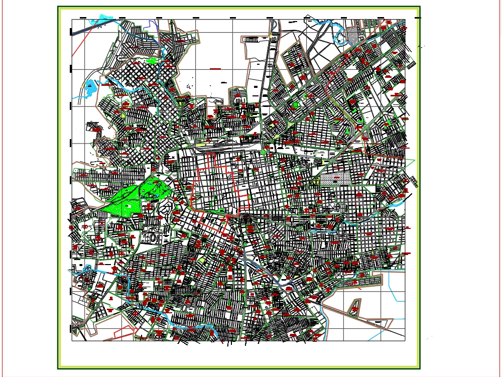 urban map of durango