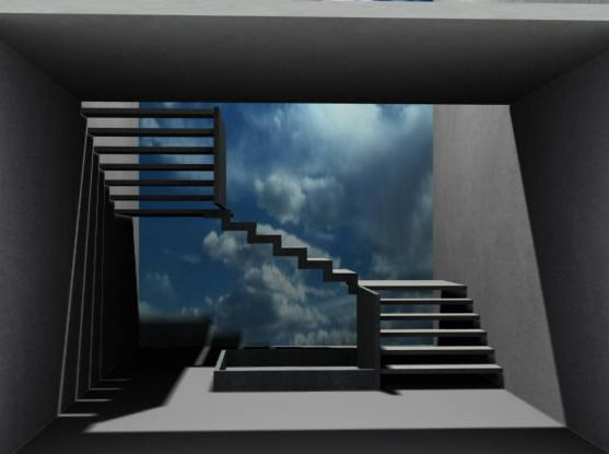 Escalier 3d