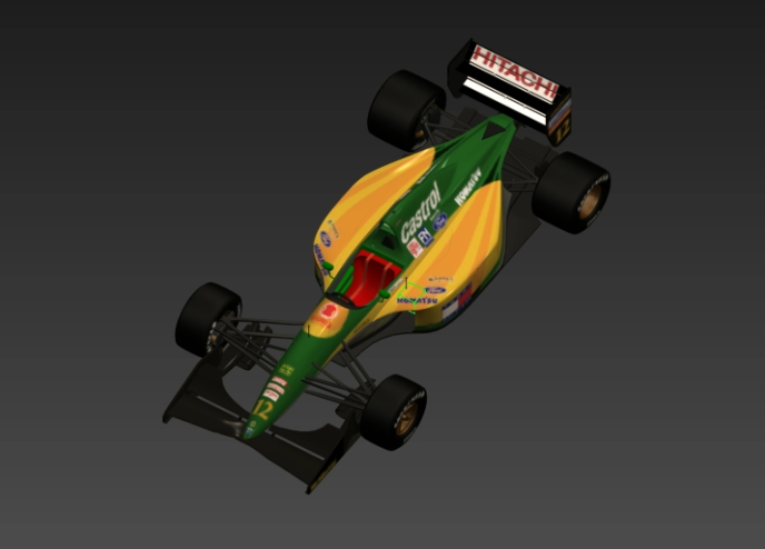 Automóvil  F1 en 3D
