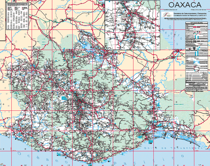 Mapa de oaxaca en PDF | Descargar CAD gratis (4.63 MB) | Bibliocad