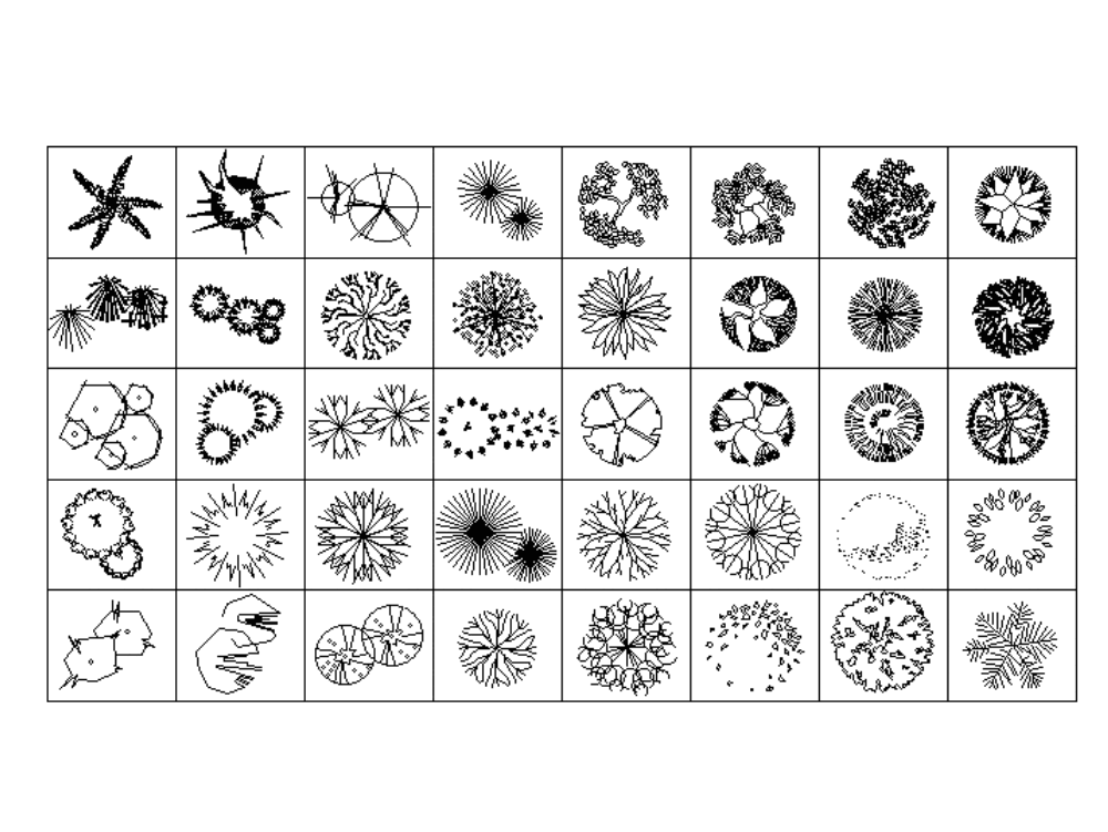 patterns of trees in autocad download cad free 331.77