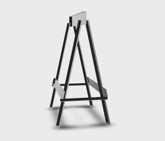 Easel in 3d