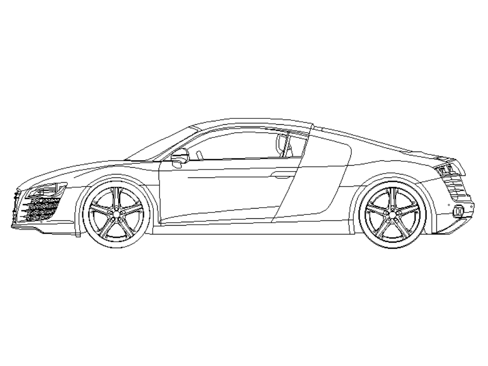 Automóvil Audi R8.