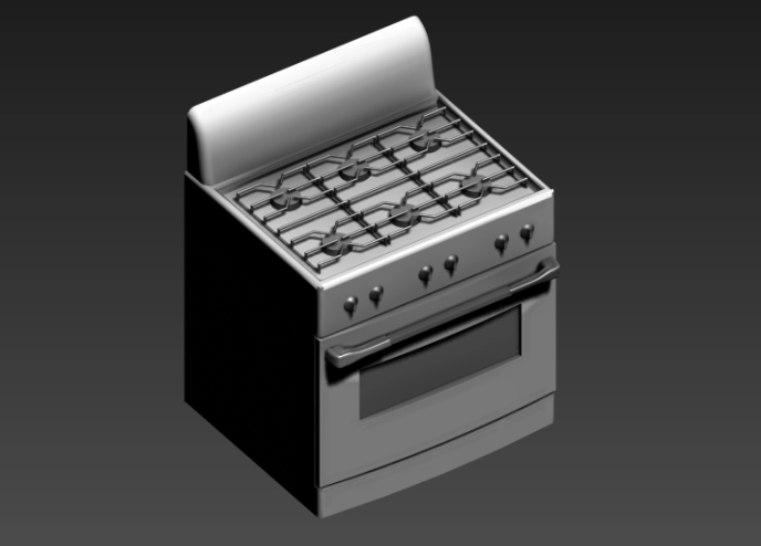 KItchen furniture 3d( stove)