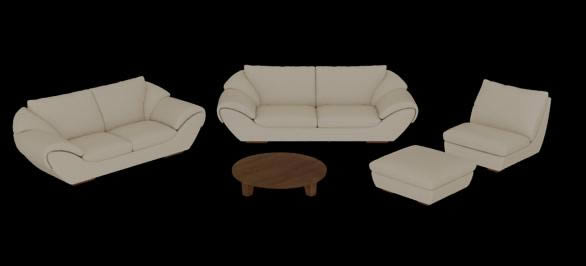 Two sets of living room 3d max
