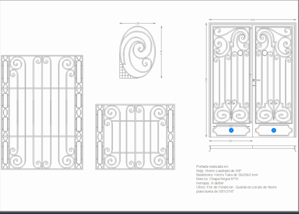French wrought iron for window