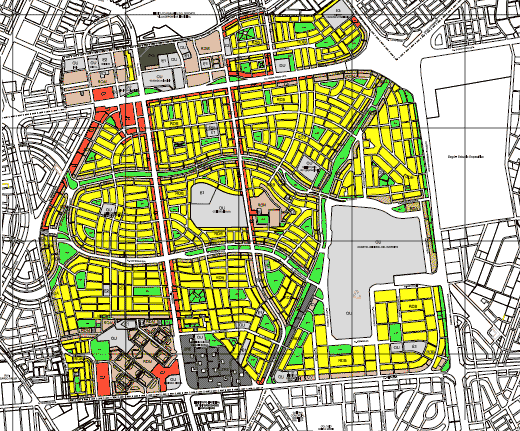 Plane zoning of San Borga - San borga district