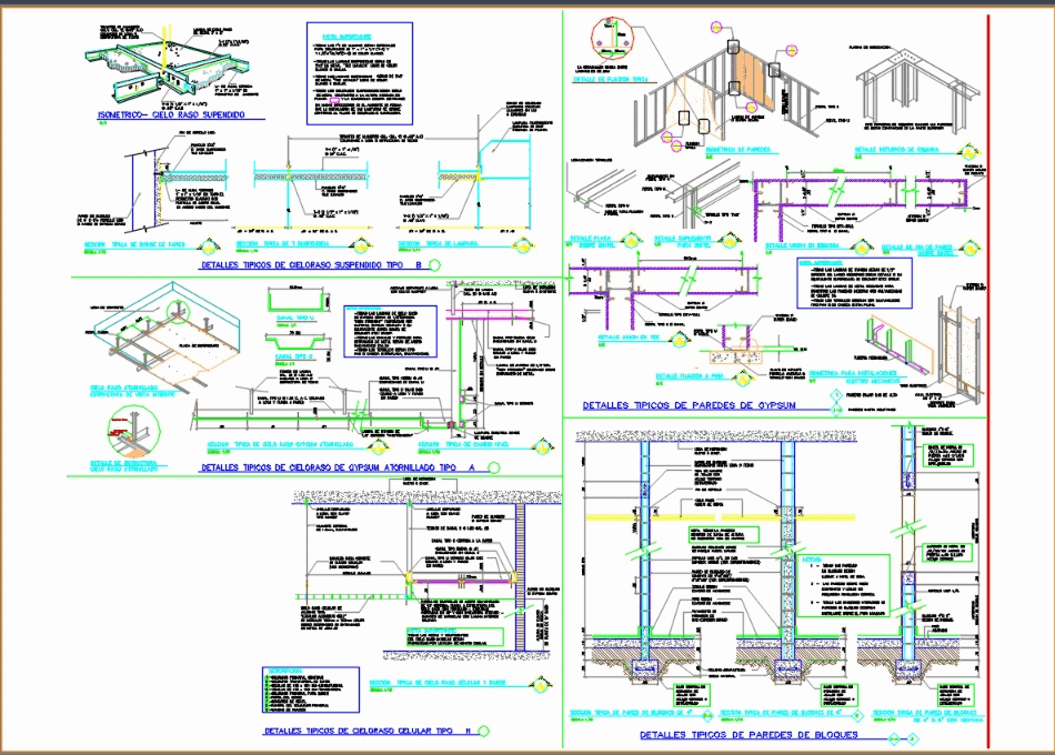  Gypsum detail in AutoCAD CAD download 782 02 KB 