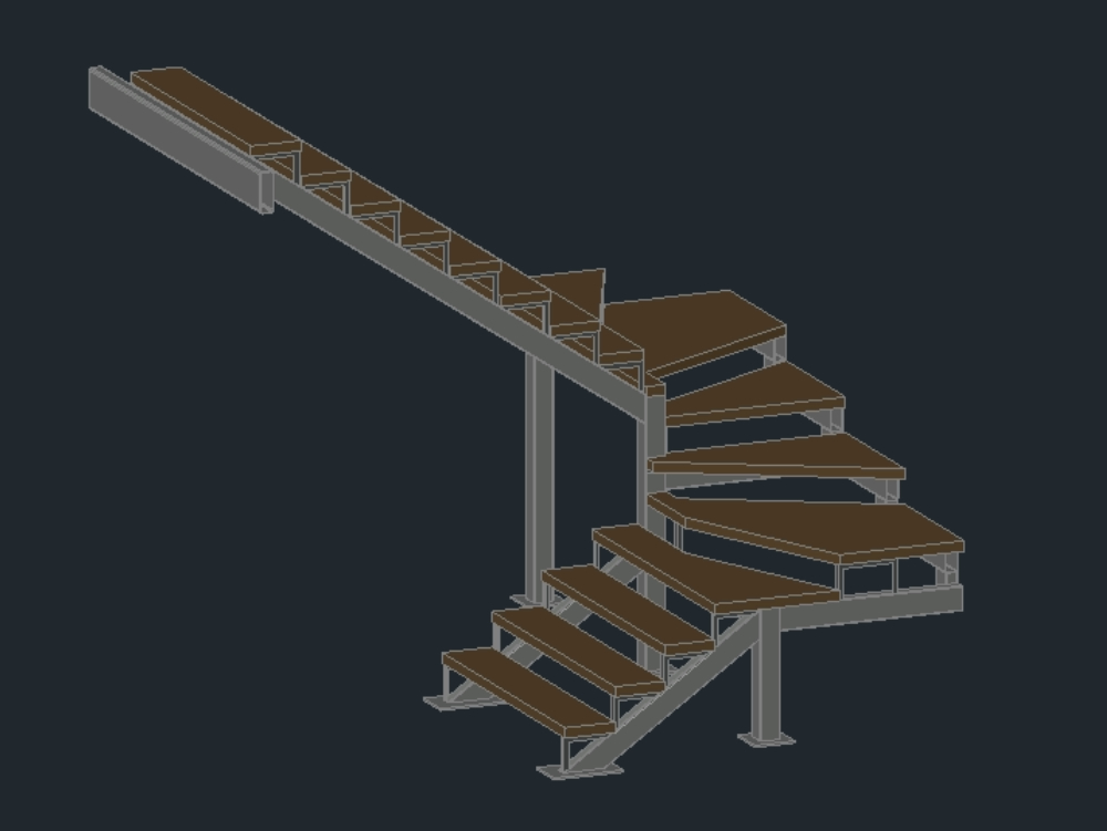 Escalera Metálica  3D