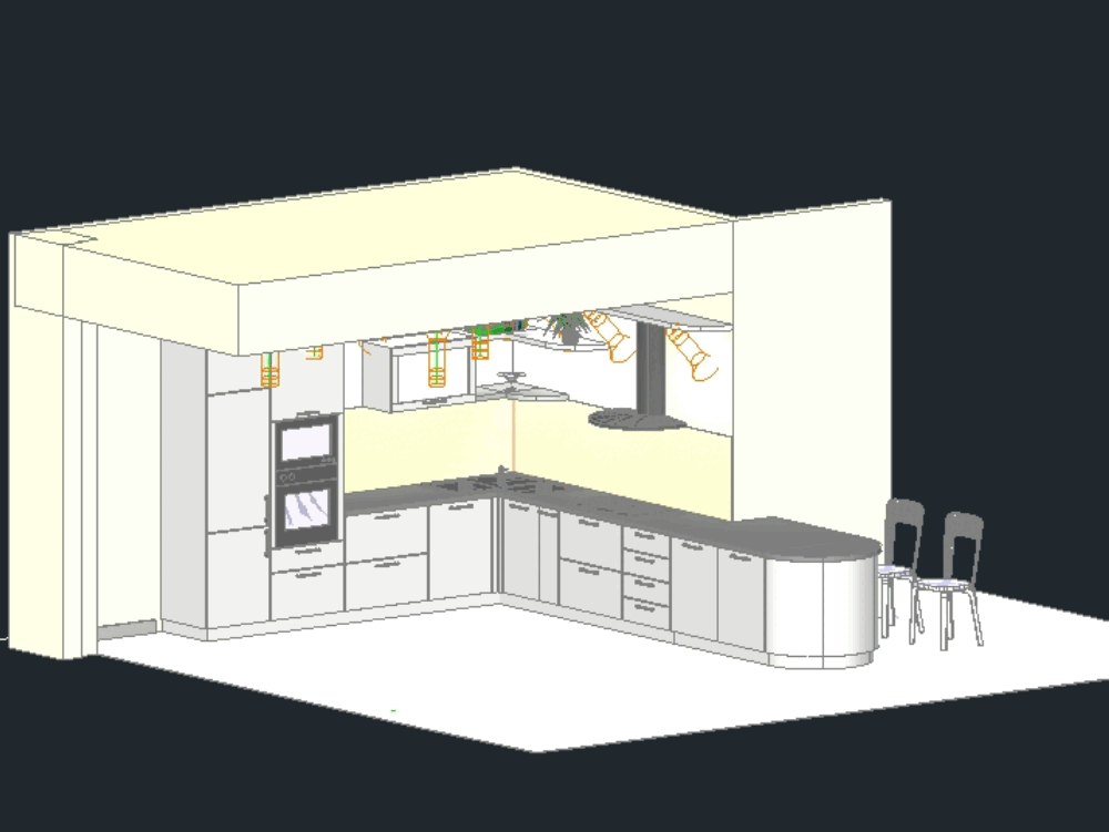Kitchen environment 3d