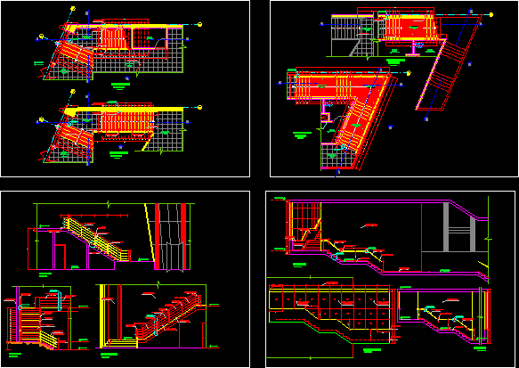 Stairways for academic buildings
