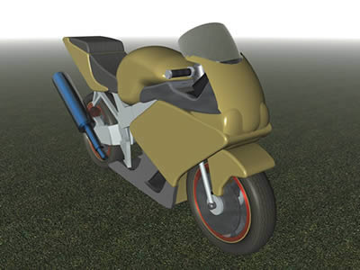 Motocicleta 3d Honda