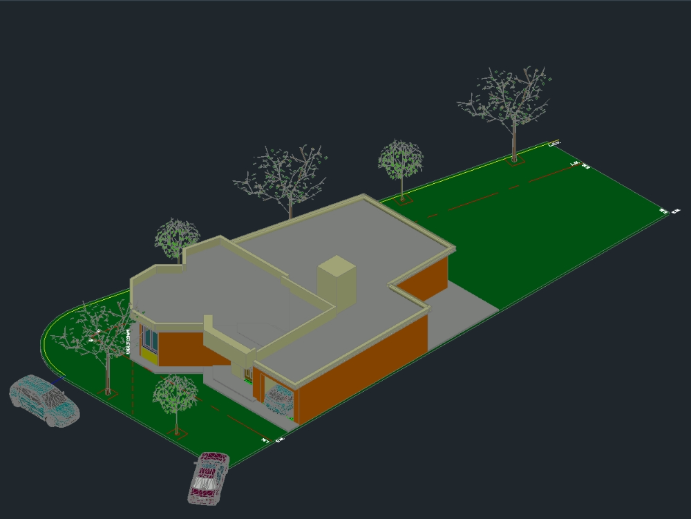 3D-Einfamilienhaus